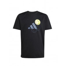 ADIDAS JN4288 ΠΑΙΔΙΚΗ ΜΠΛΟΥΖΑ T.Shirts  SMILEY UNISEX  ΜΑΥΡΗ